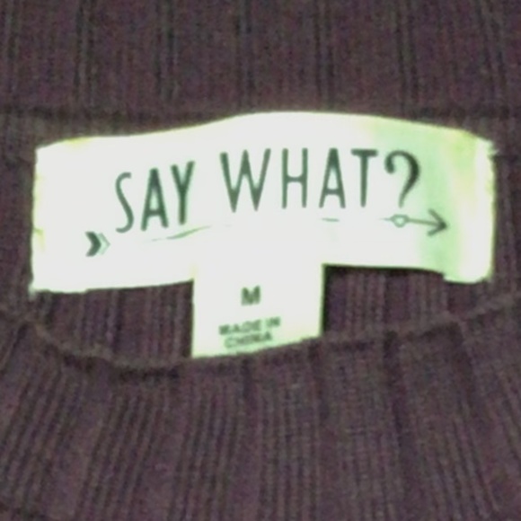 Purple dress below the knee with gold button detail on shoulder and up the leg. - Picture 4 of 6